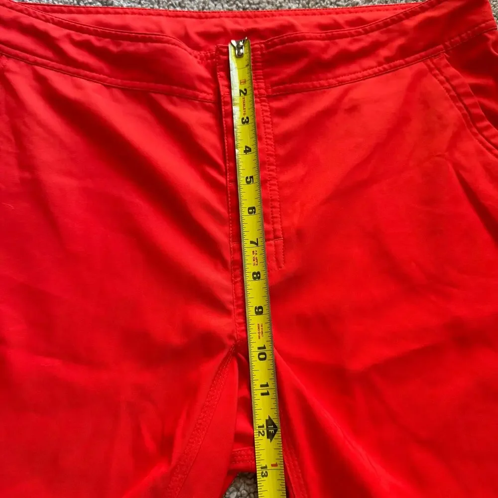 The North Face Men’s Red 10” Boardshorts Swim Trunks Shorts Drawstring Size 36
